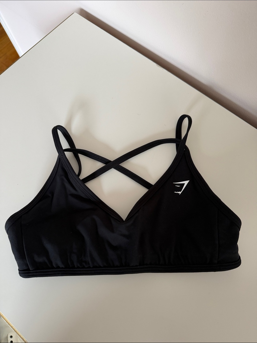 Gymshark Black Strappy Cross-Back Sports Bralette